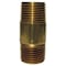 Homeplus+ ATC 1/4 in. MPT X 1/4 in. D MPT Yellow Brass Nipple 6 in. L 6JC126300201028 - alternate 1